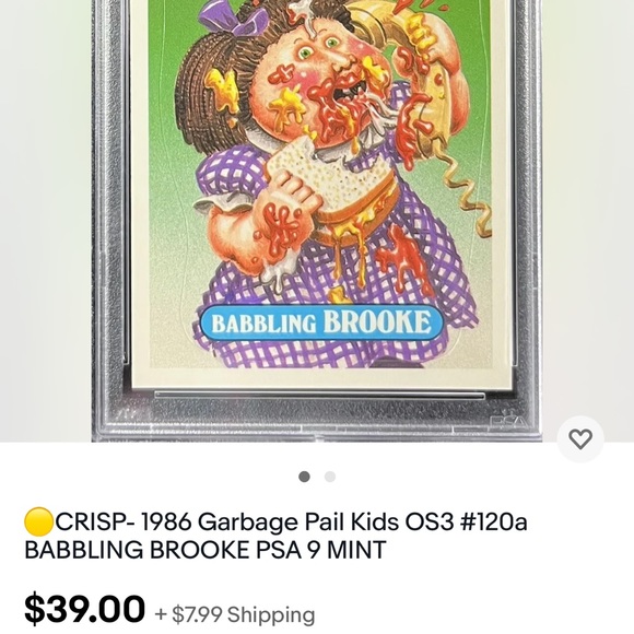 GARBAGE PAIL KIDS 1986. Lot of 7 - Picture 9 of 16